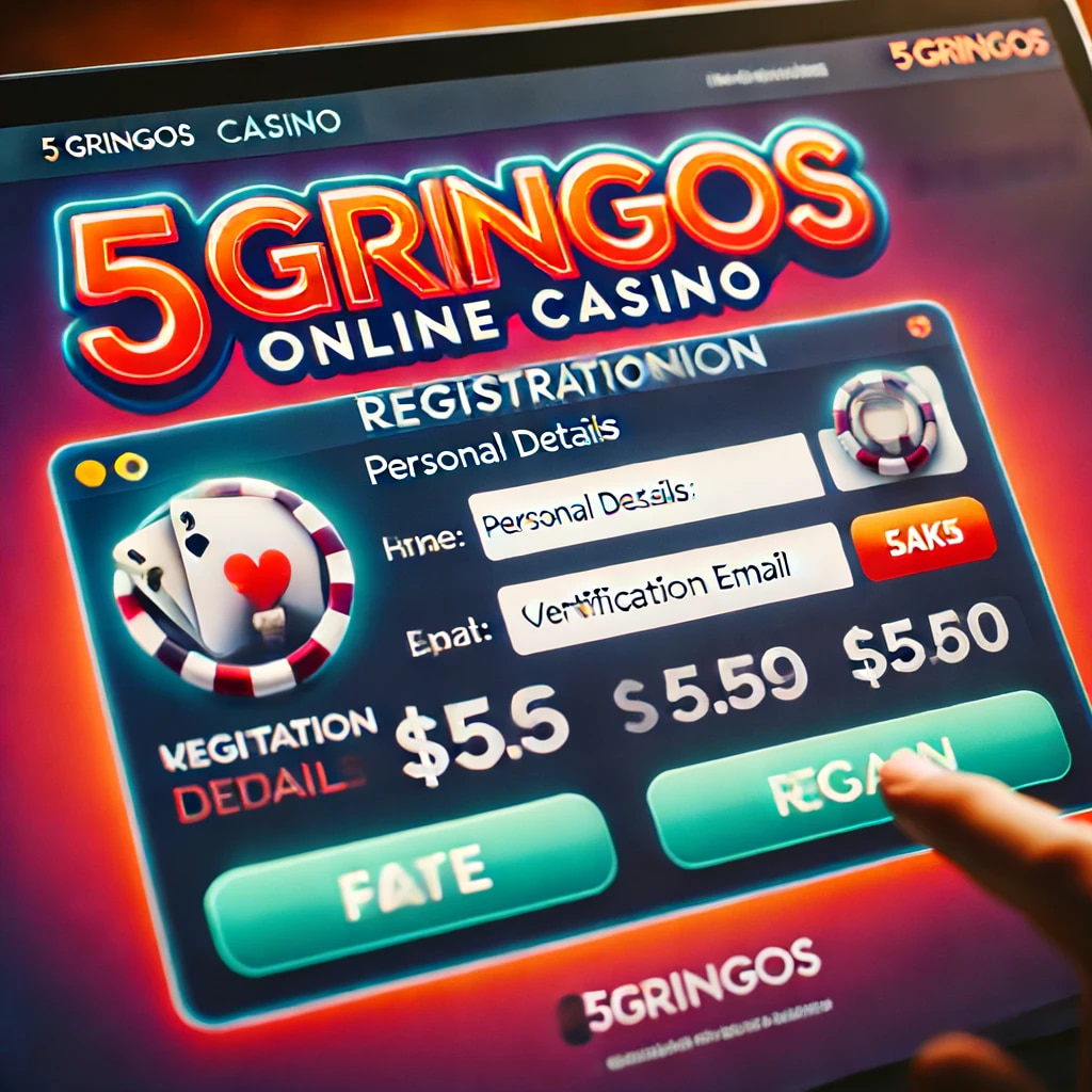 Regístrate en el casino online 5gringos